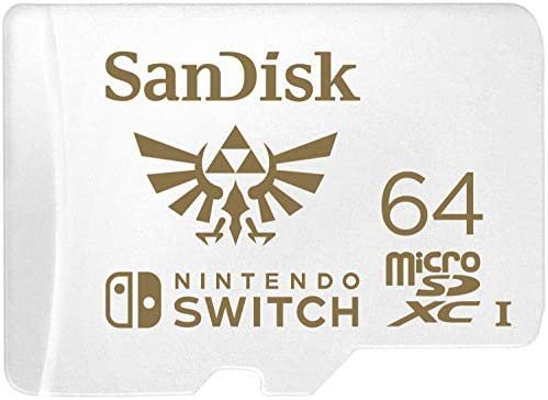 Cartão Micro SD Nintendo Switch, SanDisk, 64GB, SDSQXAT-064G-GNCZN [video game]