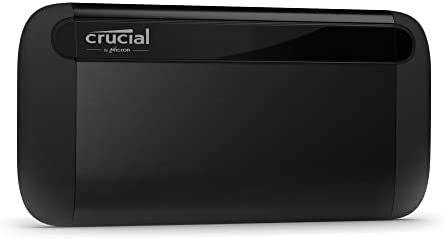 SSD portátil Crucial X8 de 1 TB  até 1050 MB/s  USB 3.2  Drive externo de estado sólido, USB-C, USB-A  CT1000X8SSD9