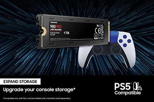 Samsung Electronics 980 PRO com série dissipadora de calor - PCIe Gen4 de 1 TB X4 NVMe 1.3c - SSD interno M.2 (MZ-V8P1T0 - Imagem 3